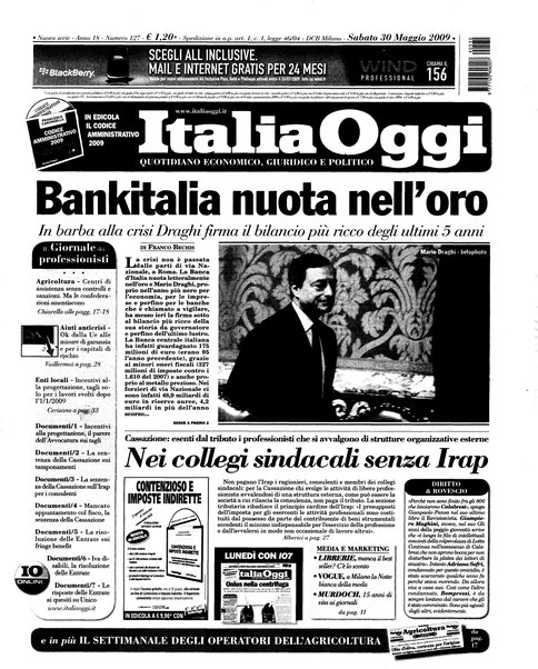 Italia oggi : quotidiano di economia finanza e politica